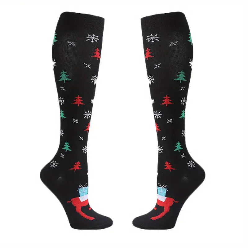 Christmas Compression Socks-6 pairs