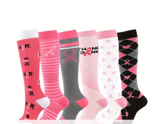 Graduated Compression Socks, 6 Pairs