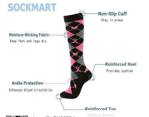 Graduated Compression Socks, 6 Pairs