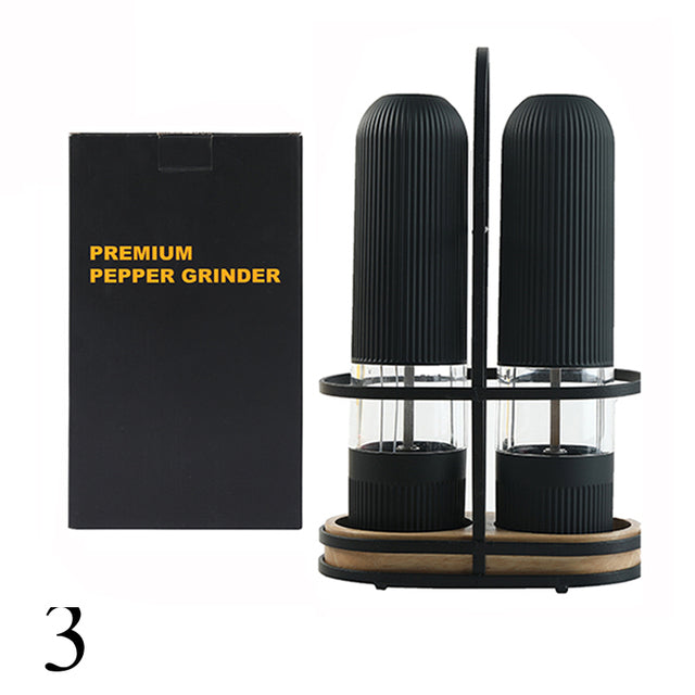 Black Electric Salt and  Pepper Mill