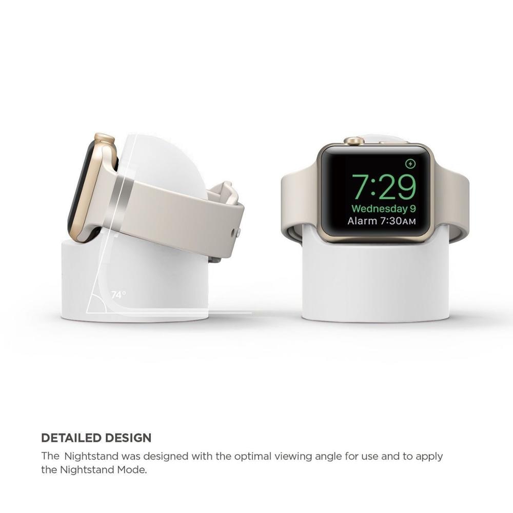 Silicone Charger Stand Mount for Apple Watch Band Series 4 3 2 1 for 38 40 42 44 Cable Management Holder for Iwatch 5 4 3 2