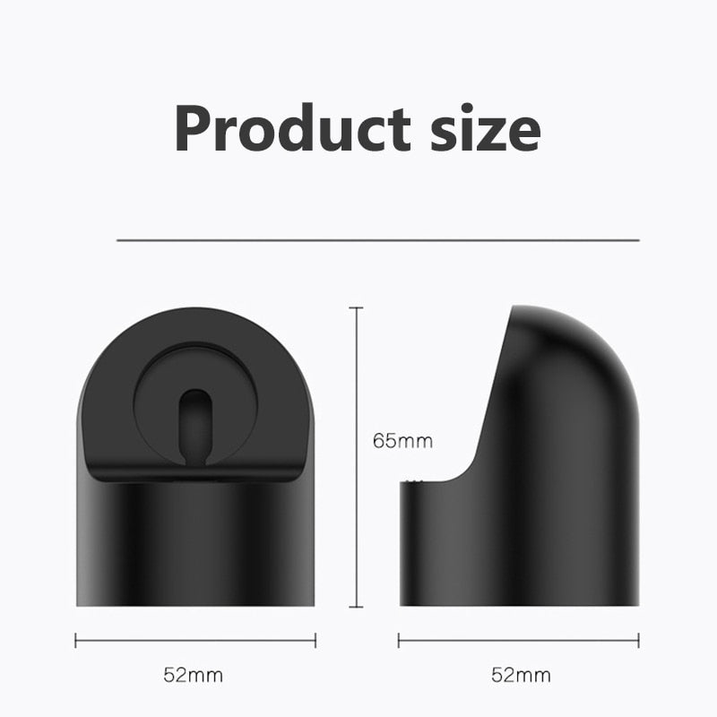 Silicone Charger Stand Mount for Apple Watch Band Series 4 3 2 1 for 38 40 42 44 Cable Management Holder for Iwatch 5 4 3 2
