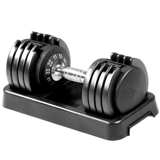 11-55lb Adjustable Dumbbell, Single, Available In 25lb And  55lb  Dumbell Weights