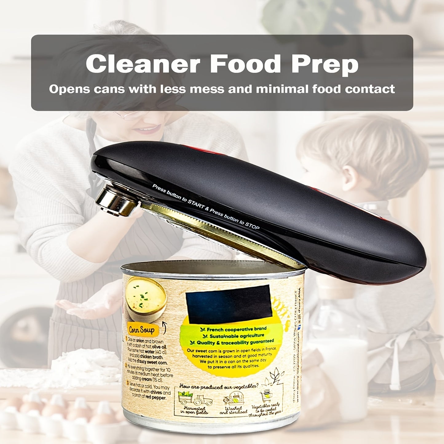 1pc Electric Can Opener. Battery Operated