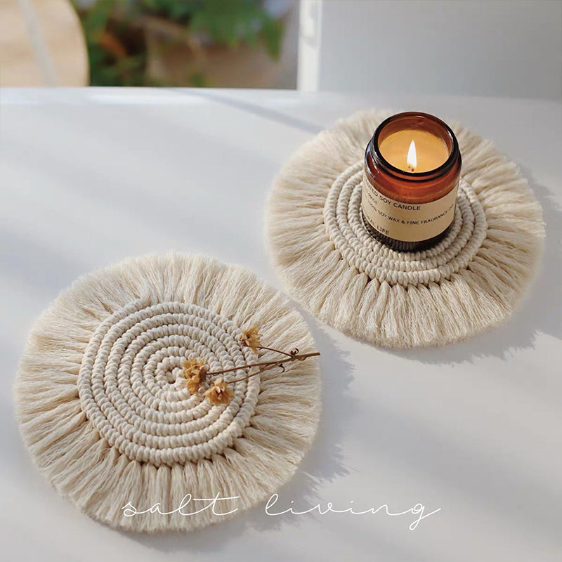 Home Creative Cotton Braided Coaster