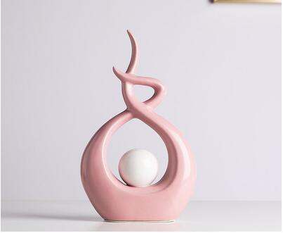 Ceramic Lover Shape Desktop Decor