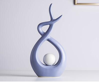 Ceramic Lover Shape Desktop Decor