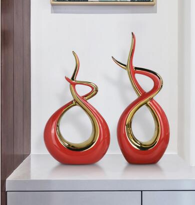 Ceramic Lover Shape Desktop Decor