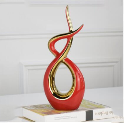 Ceramic Lover Shape Desktop Decor