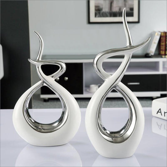 Ceramic Lover Shape Desktop Decor