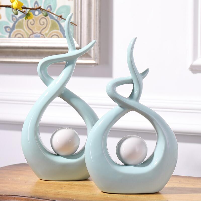 Ceramic Lover Shape Desktop Decor