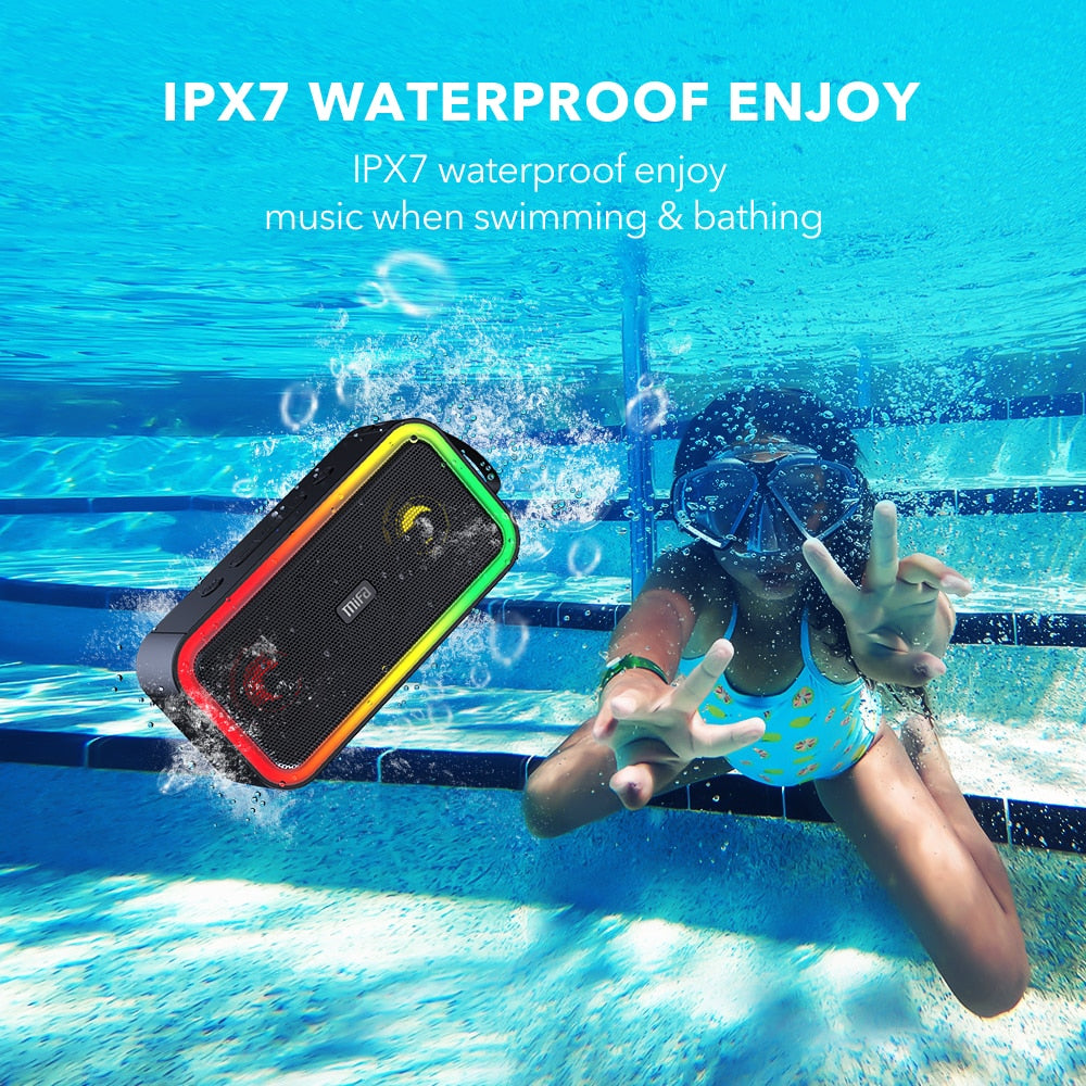 mifa F60 40W Output Power Bluetooth Speaker with Class D Amplifier Excellent Bass Performace Hifi speaker,IPX7 waterproof