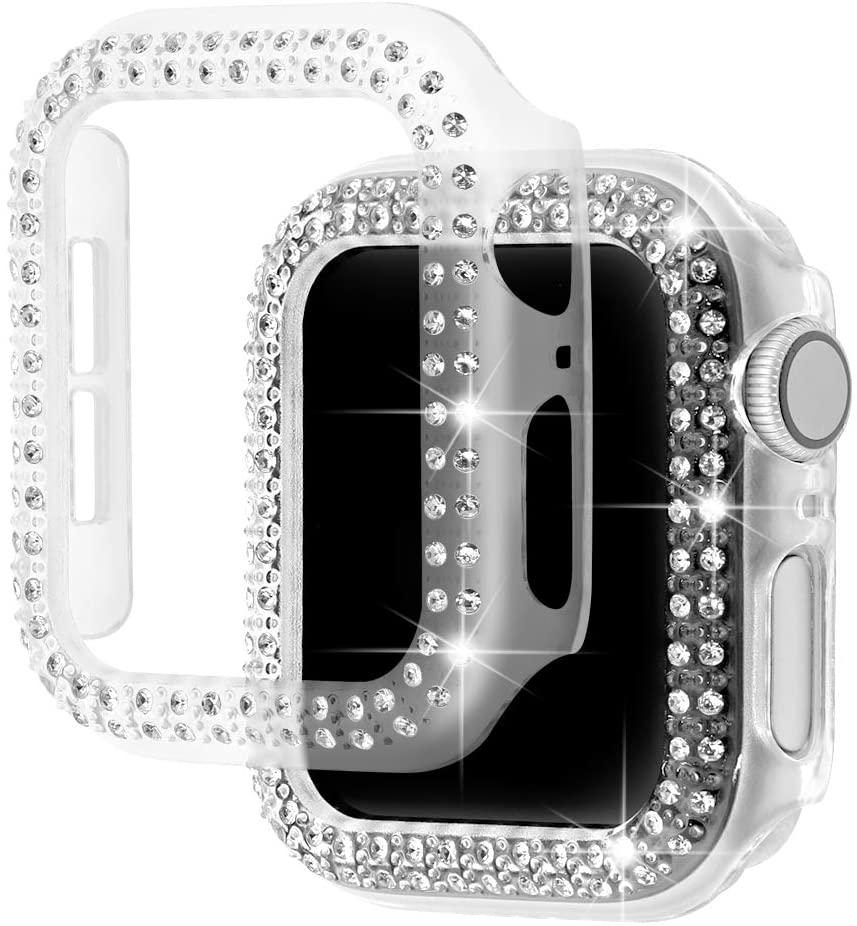 Diamond Case for Apple Watch Cover Series 8 7 6 SE 5 4 3 2 1 38MM 42MM Iwatch 7 se 6 5 4 40mm 44mm 45mm 41mm Bumpe Protective