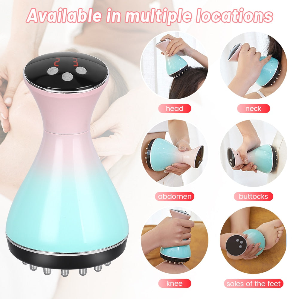 Electronic Massager. Anti Cellulite Magnet Therapy , Gua sha Scraping Fat Burner Slimming Tool